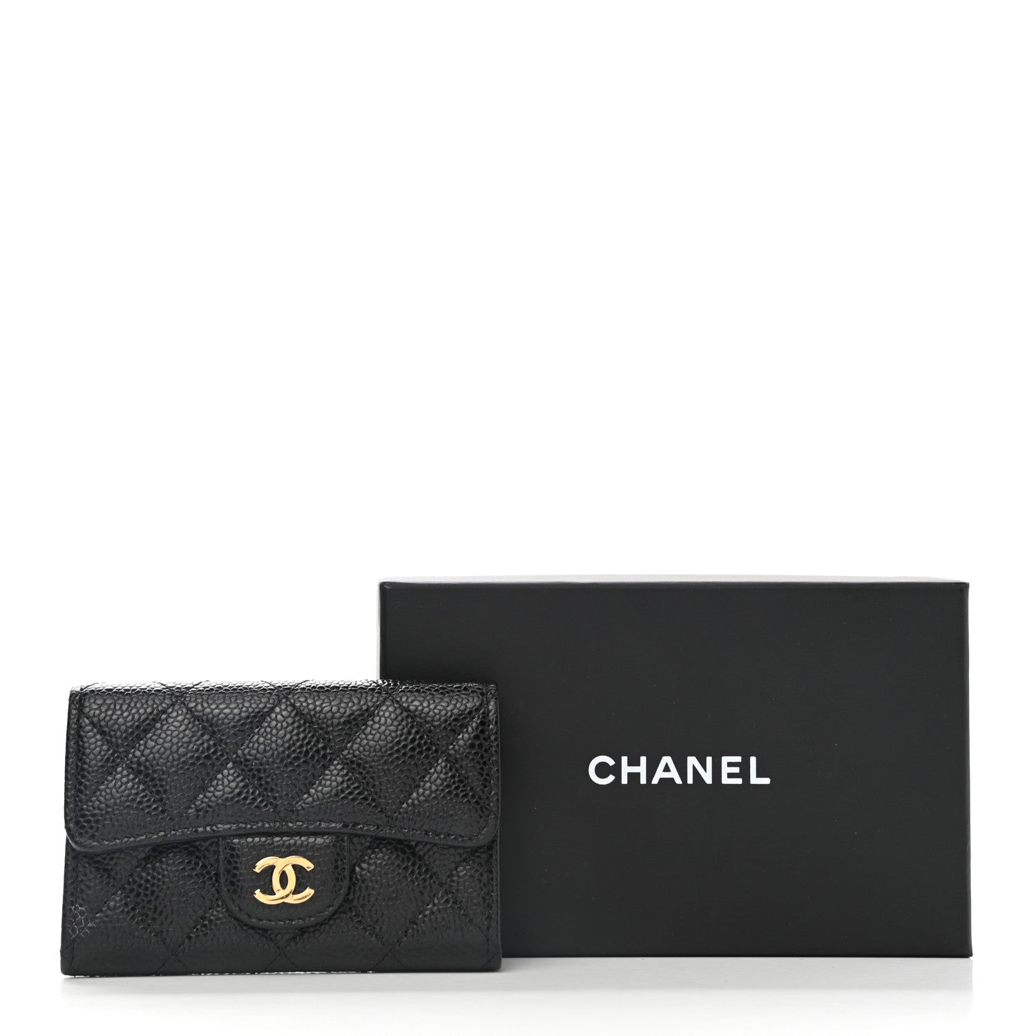 Chanel Caviar Quilted Flap Card Holder Black 9 of 9