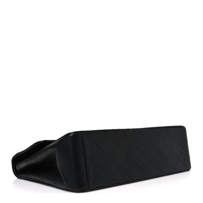Chanel Lambskin Quilted XL Jumbo Single Flap Black 4 of 12