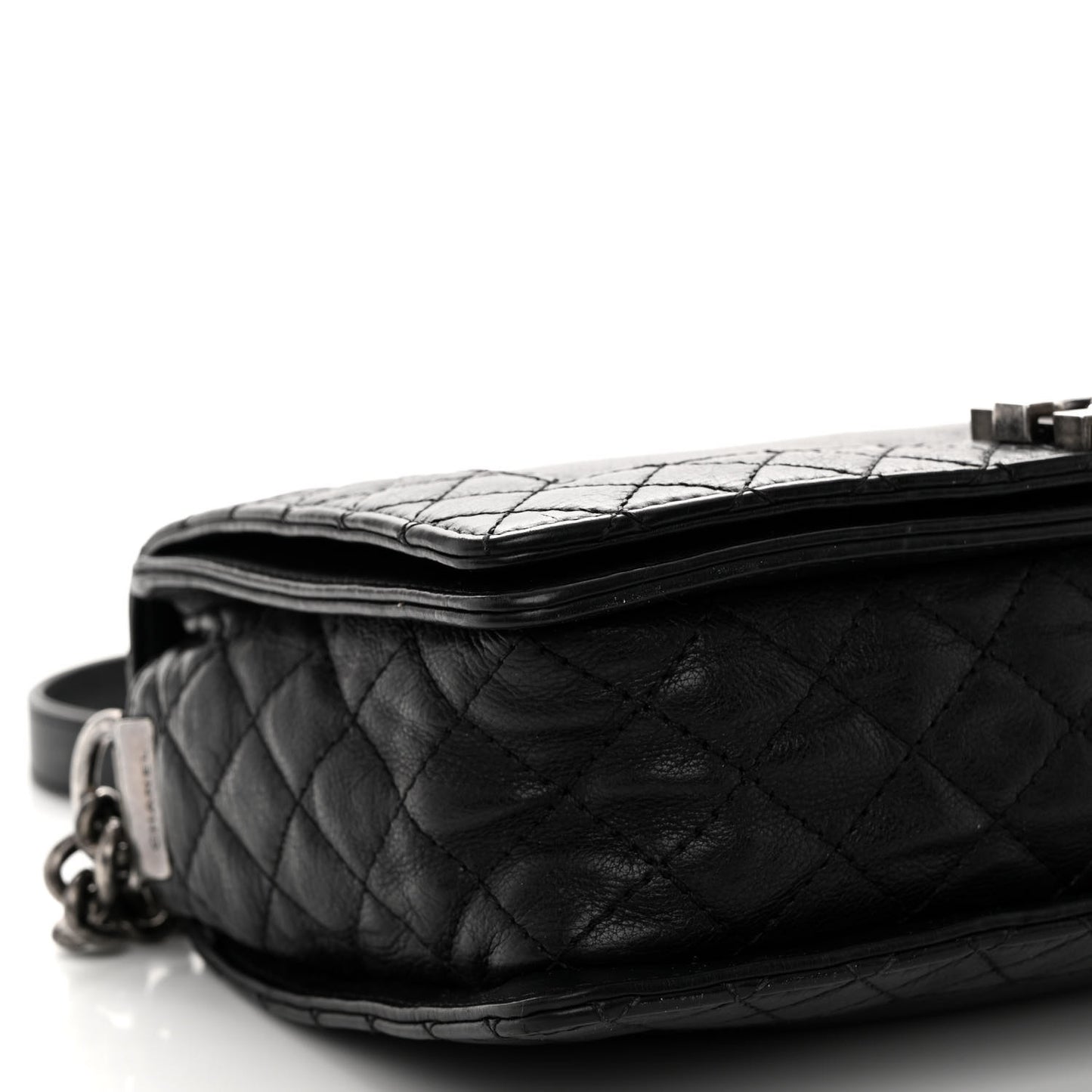 Calfskin New Medium Boy Reverso Flap Black