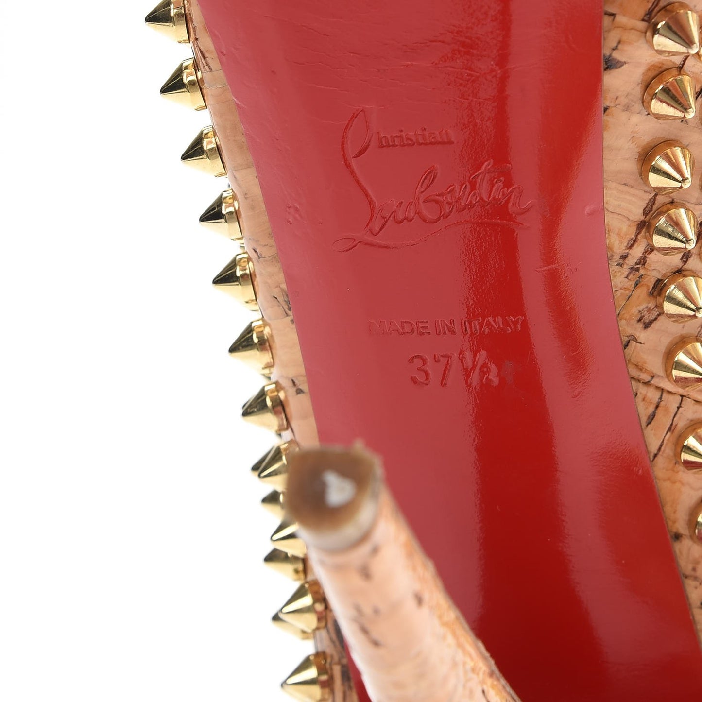 Cork Lucido Yolanda 120 Spikes Pumps 37.5 Natural