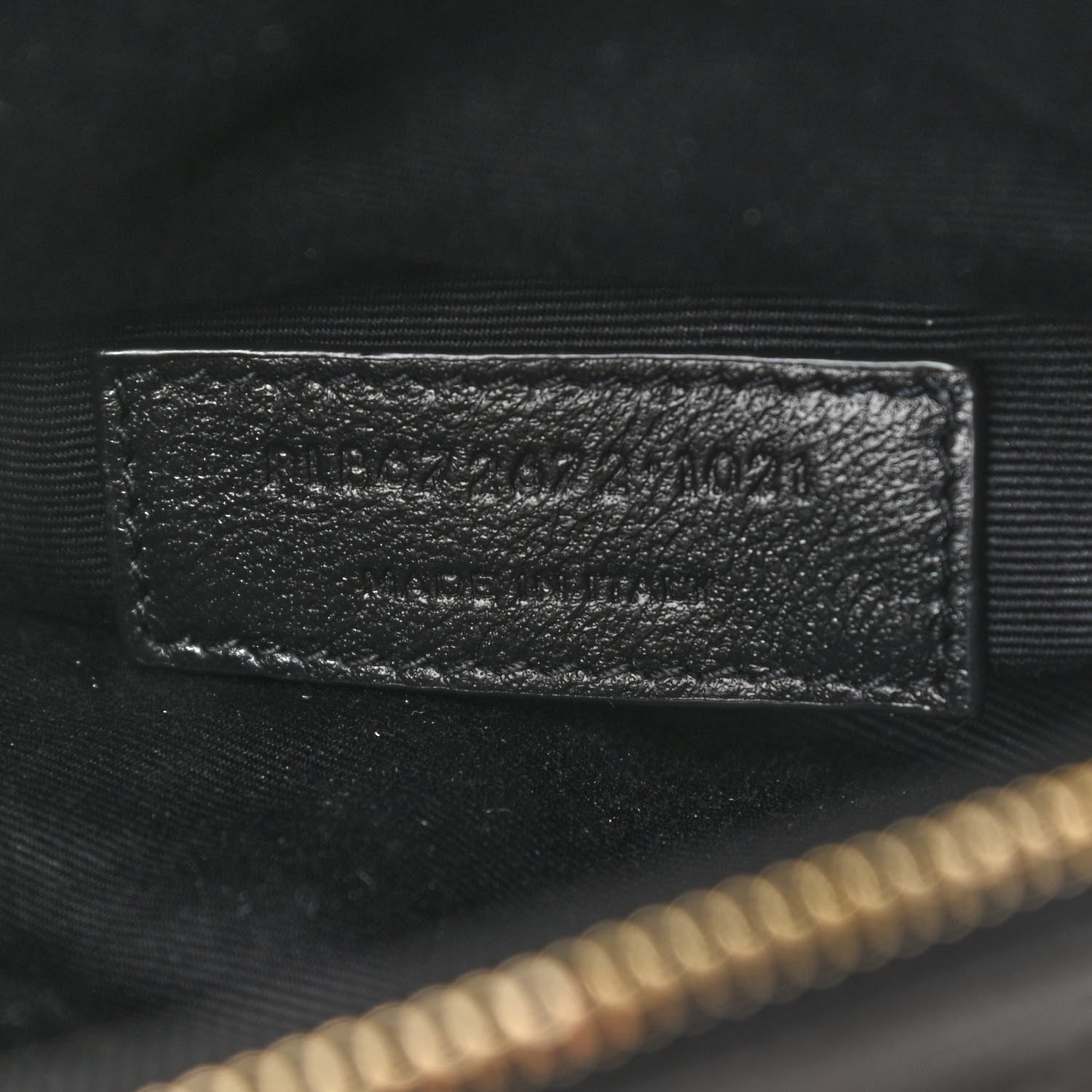 Saint Laurent Lambskin Quilted Round Le Maillon Round Tassel Chain Crossbody Bag Black 8 of 10