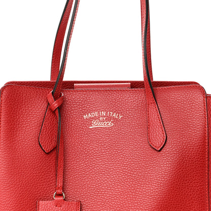 Gucci Dollar Calfskin Small Swing Tote Red 7 of 9