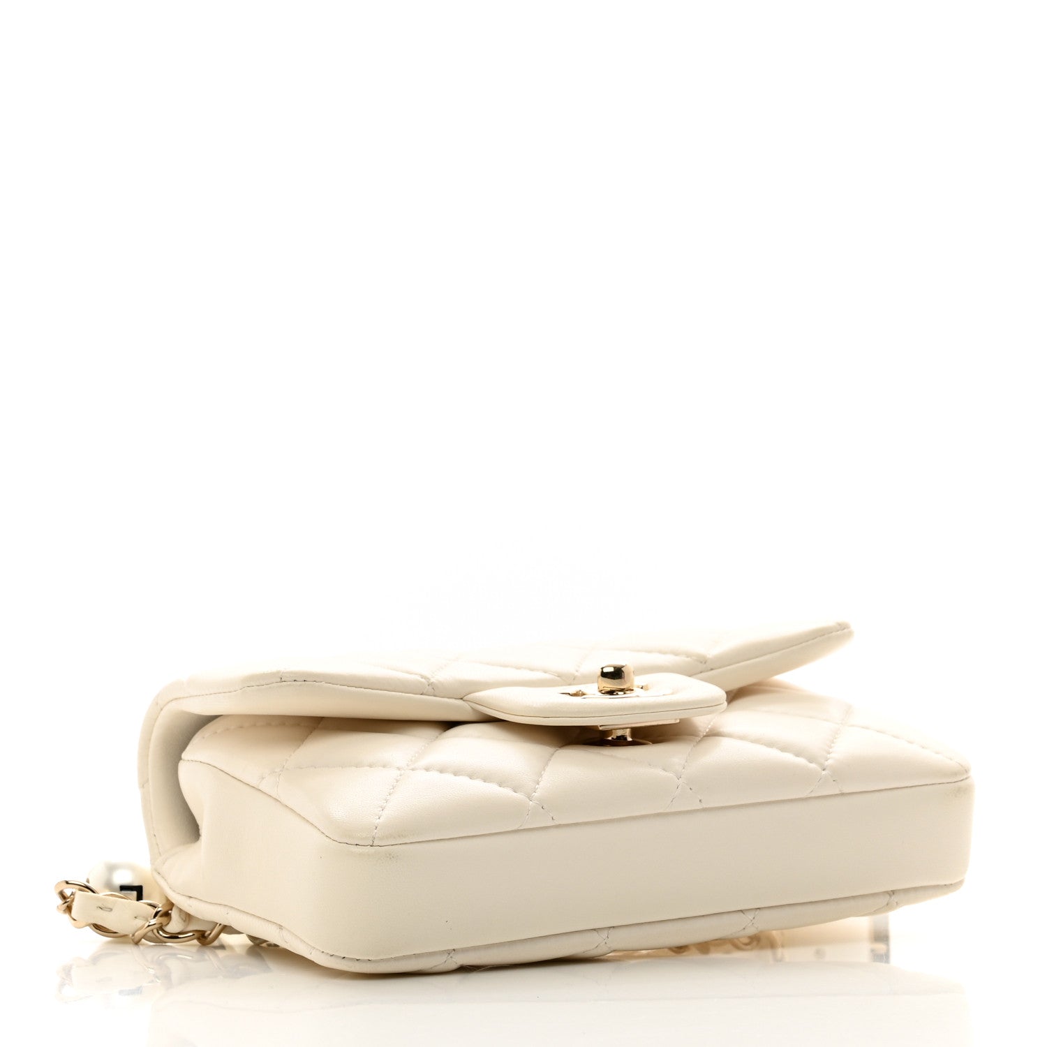 Chanel Lambskin Quilted Mini My Precious Waist Bag White 4 of 12