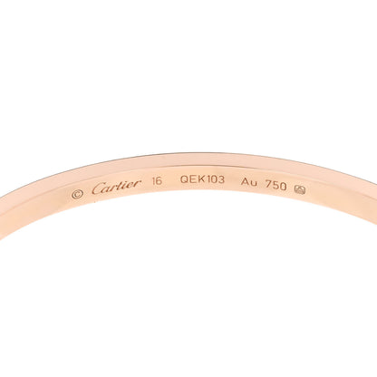 Cartier 18K Pink Gold Small LOVE Bracelet 16 4 of 5