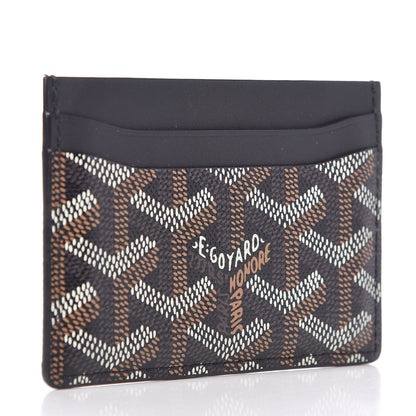 Goyard Goyardine Saint Sulpice Card Holder Black 3 of 6