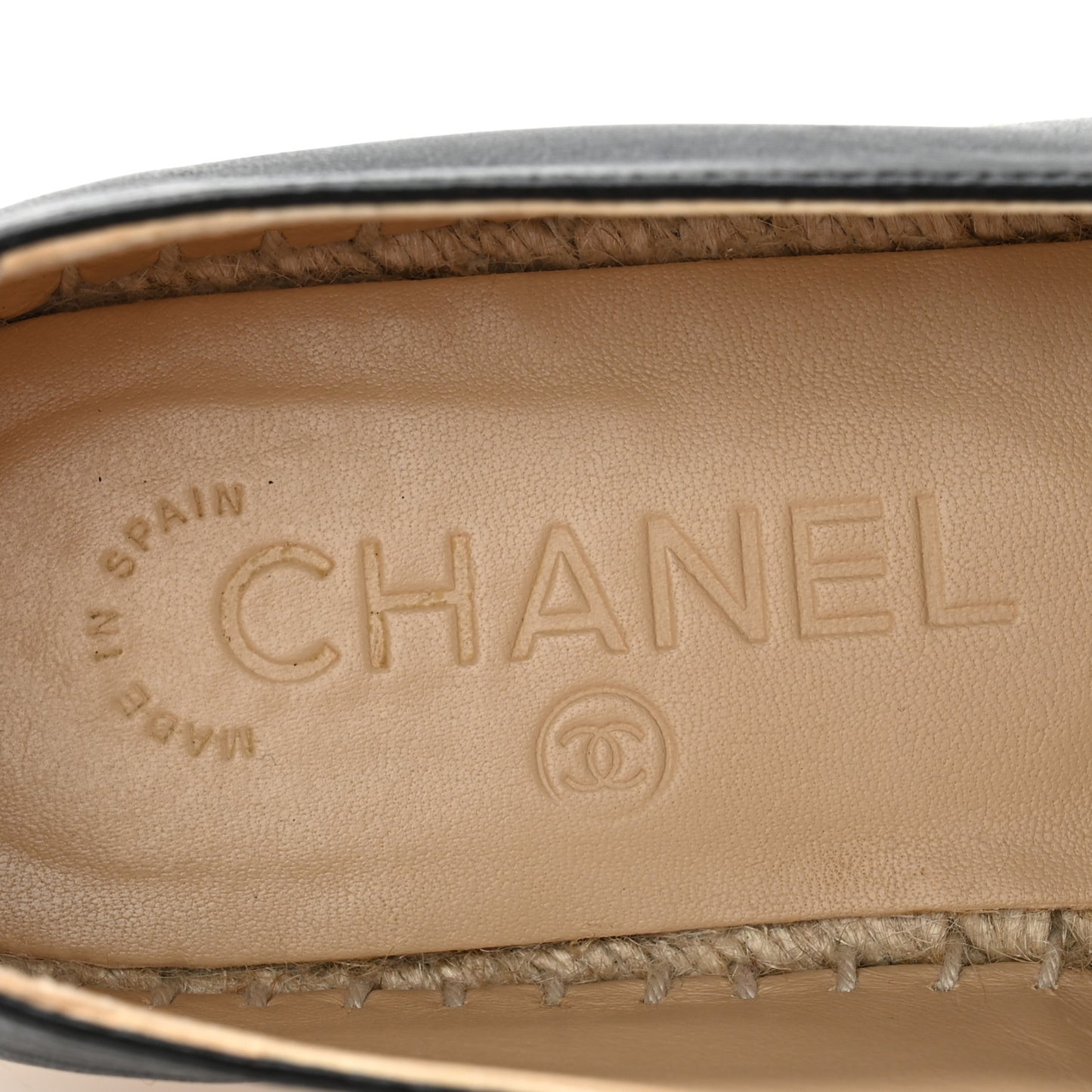 Lambskin CC Espadrilles 36 Black