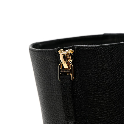 Givenchy Grained Calfskin G Cube Heel Ankle Boots 37 Black 9 of 12