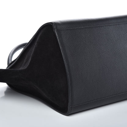 Celine Drummed Calfskin Suede Medium Trapeze Black 8 of 9