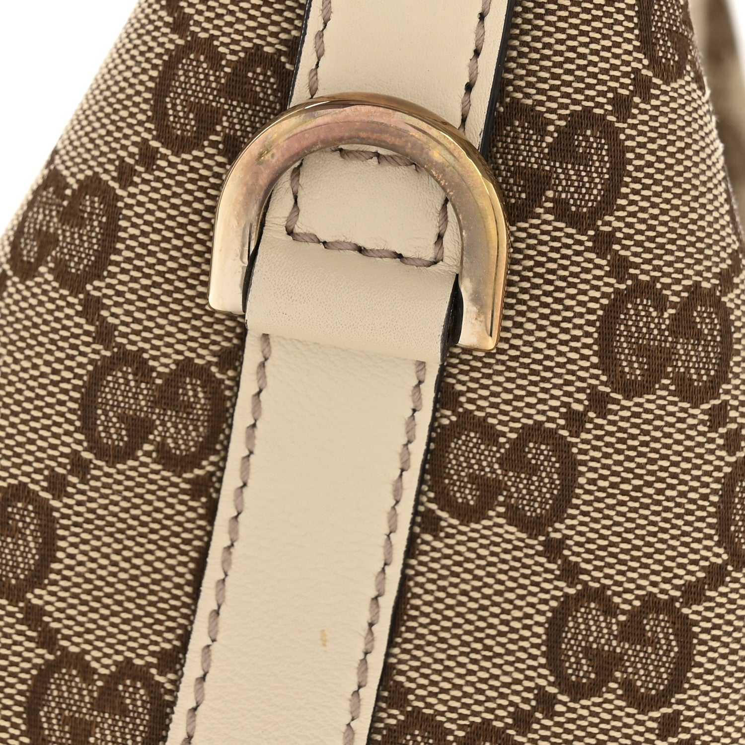 Gucci Monogram Medium New Britt Hobo Off White 12 of 15