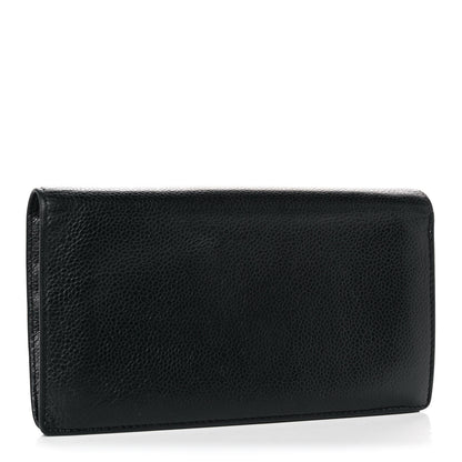Chanel Caviar Timeless CC Yen Wallet Black 3 of 10