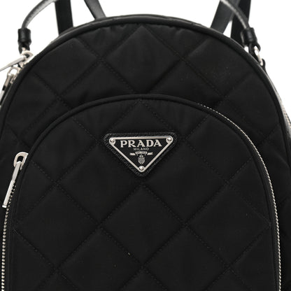 Prada Nylon Tessuto Impuntu Quilted Backpack Black 7 of 7
