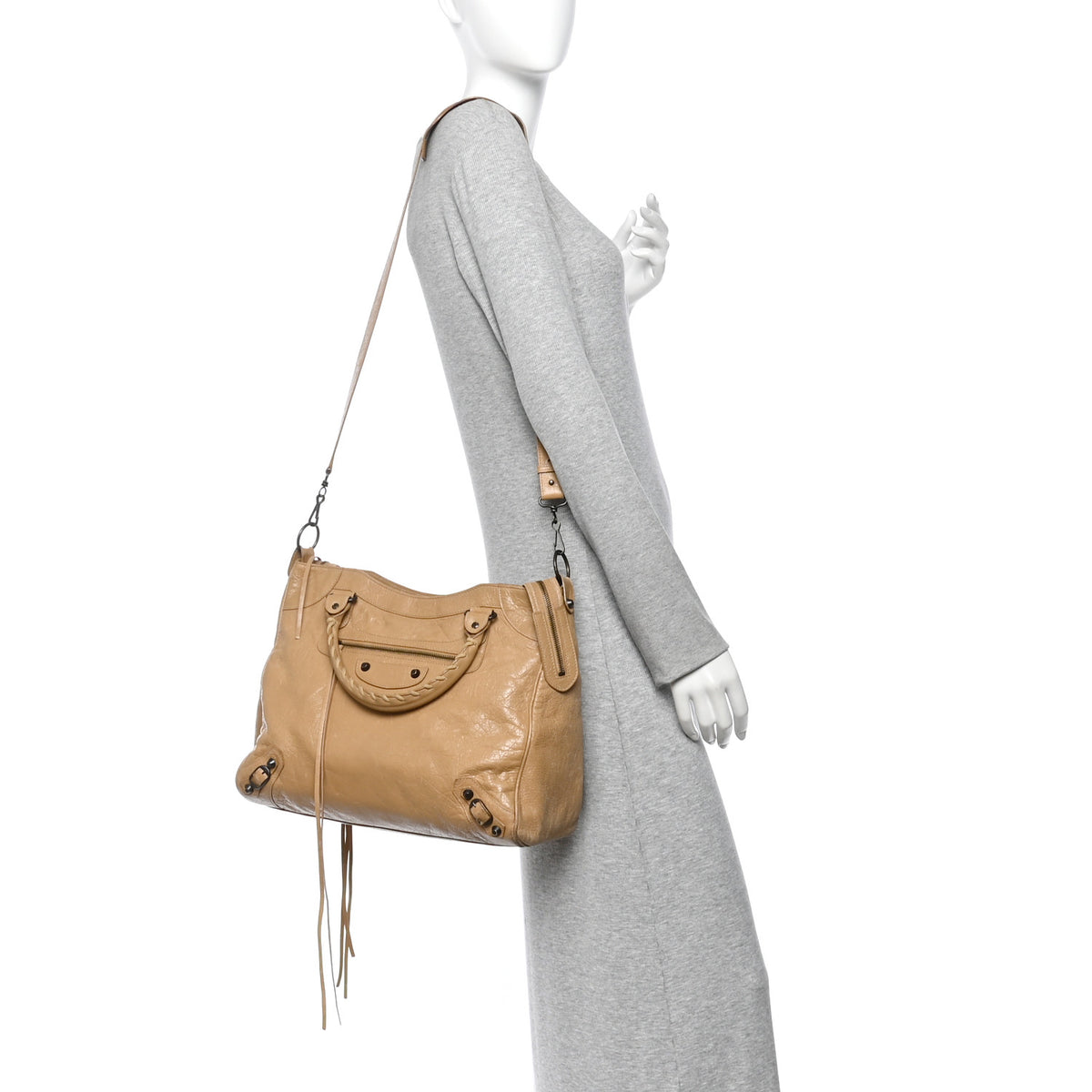 Balenciaga Agneau Classic Hardware Velo Beige Nougatine 2 of 15