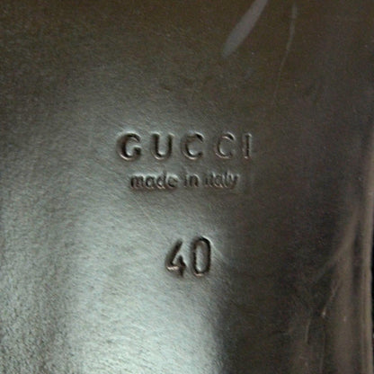 Gucci Patent Leather Horsebit Loafers 40 Black 6 of 6