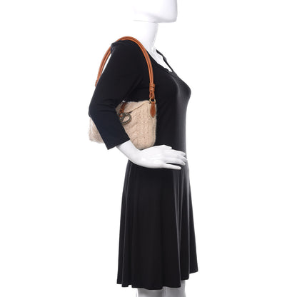 Valentino Garavani Cashmere Knit Catch Satchel Beige 2 of 9