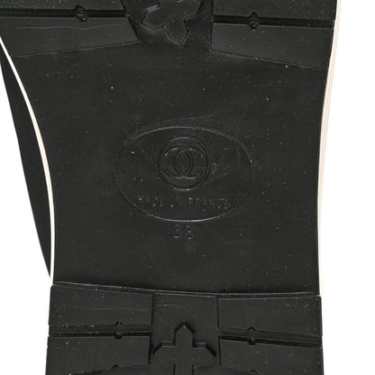 Chanel Nylon Suede CC Sneakers 38 Black 6 of 11