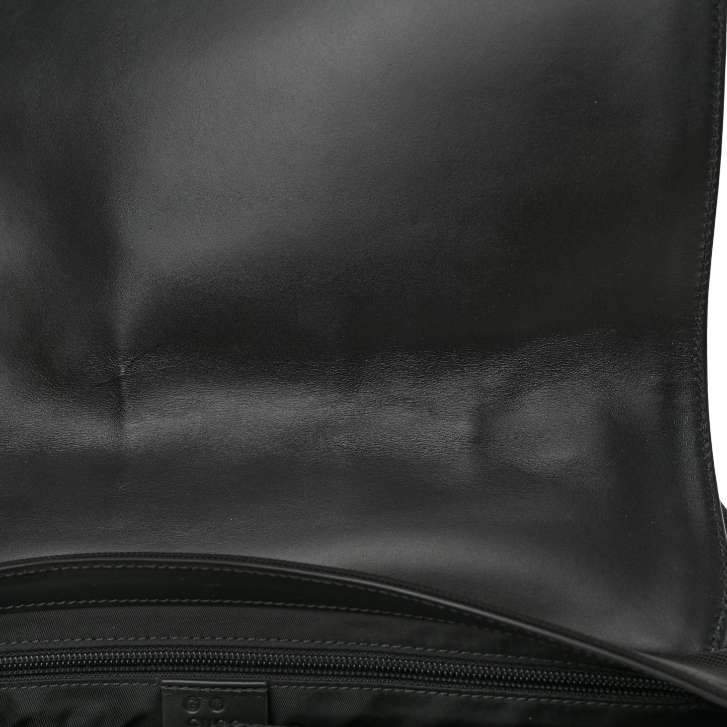 Techno Canvas Web Flap Messenger Bag Black