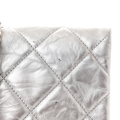 Chanel Metallic Crumpled Calfskin Big Bang Large Flap Bag Silver 14 of 14