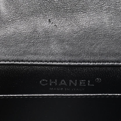 Chanel Patent Calfskin Quilted Extra Mini Rectangular Flap Black 6 of 13