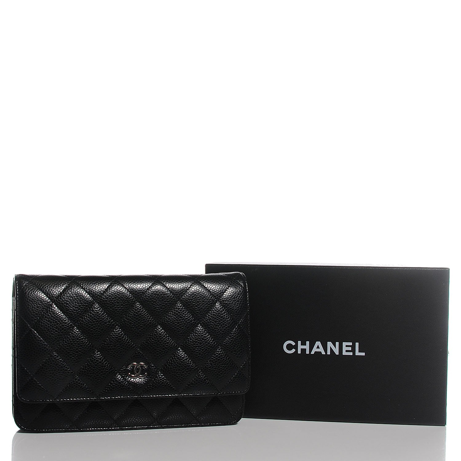 Chanel Caviar Quilted Wallet On Chain WOC Black 14 of 18