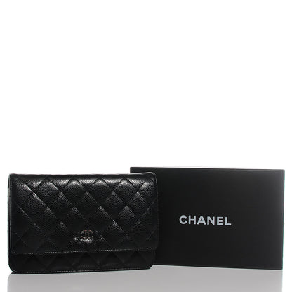 Chanel Caviar Quilted Wallet On Chain WOC Black 14 of 18