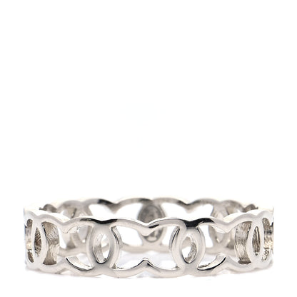 Chanel Metal CC Ring 54 6.75 Light Gold 1 of 6