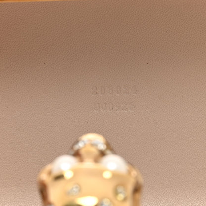Alexander McQueen Suede Studded Britannia Skull Box Clutch Beige 7 of 10
