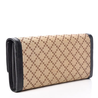 Gucci Diamante Interlocking G Continental Wallet Brown 3 of 11