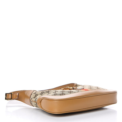 Gucci Monogram Web Small Jackie O Hobo Light Brown 4 of 10
