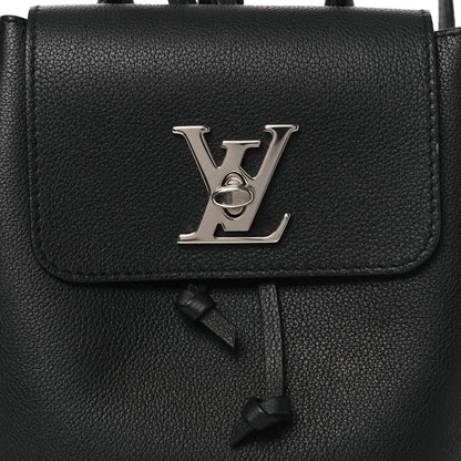 Louis Vuitton Calfskin Lockme Mini Backpack Black 7 of 11