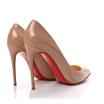 Christian Louboutin Patent Pigalle Follies 100 Pumps 36.5 Nude 4 of 8