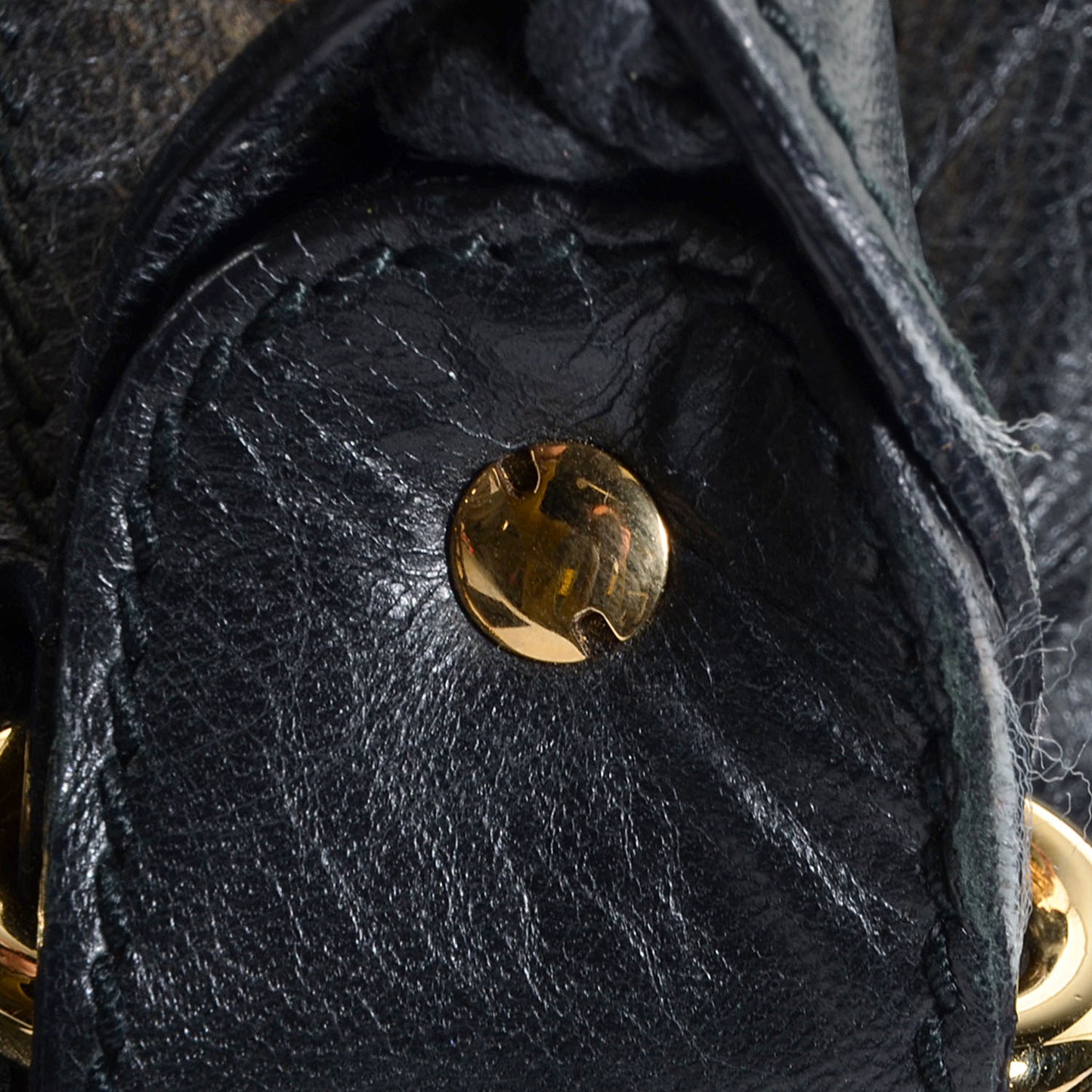Agneau Giant 21 Gold Hardware Work Black