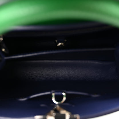Louis Vuitton Taurillon Capucines BB Bamboo Indigo 5 of 9