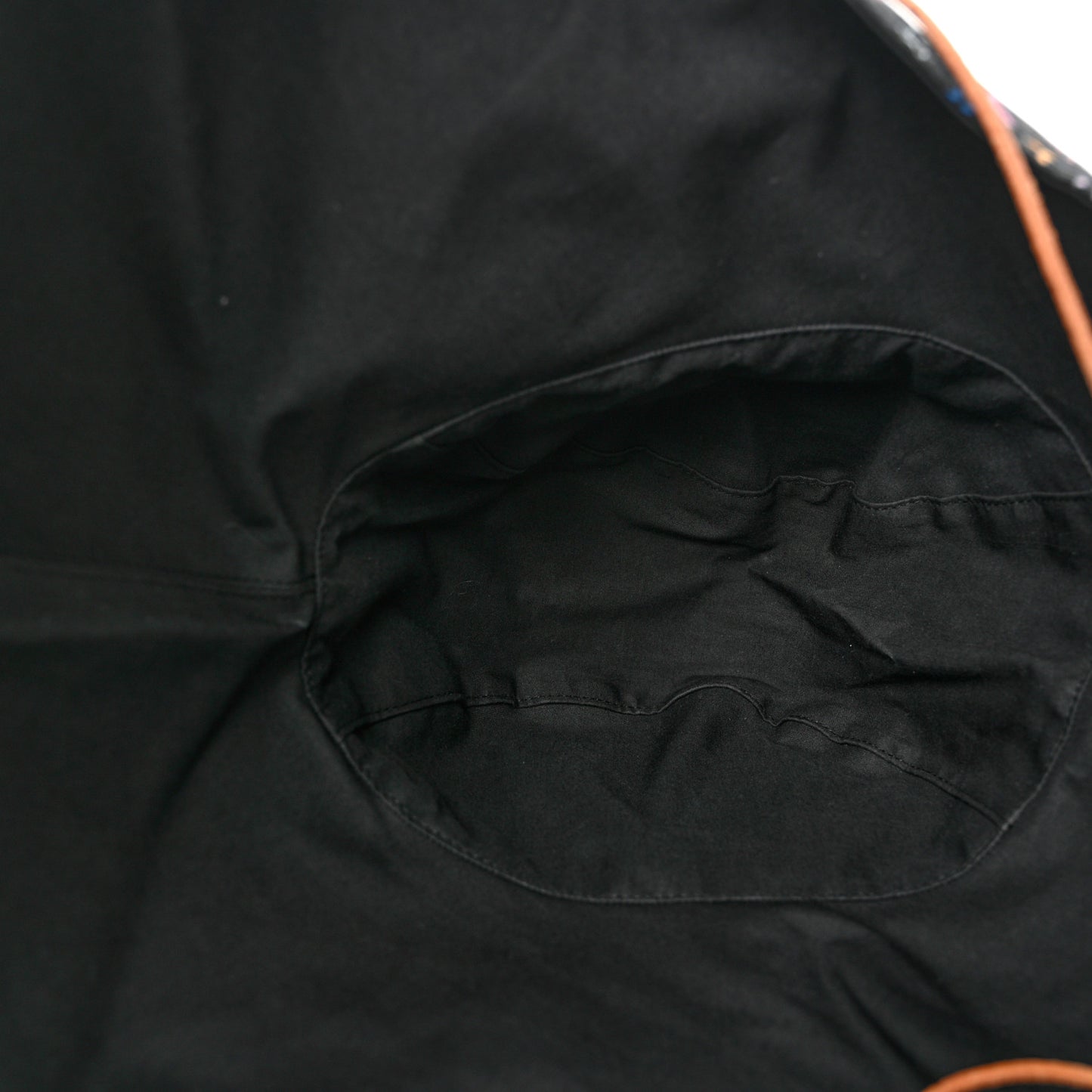 Cotton Monogram Multicolor Printed Reversible Hiker Hat Black