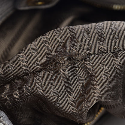Prada Vitello Daino Shoulder Bag Grey 13 of 21