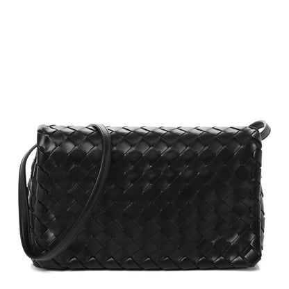 Bottega Veneta Nappa Intrecciato Crossbody Black 1 of 9