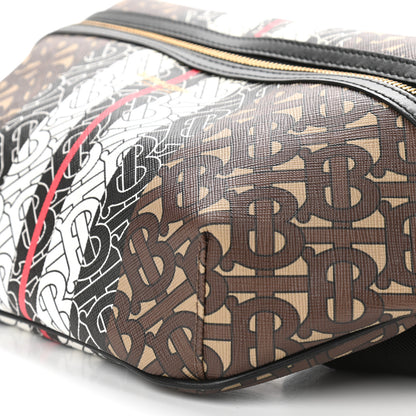 Burberry E-Canvas Monogram Stripe Medium Sonny Bum Bag Bridle Brown 9 of 9