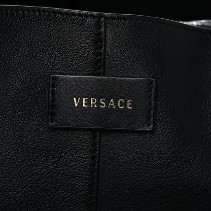 Versace Calfskin Palazzo Tote Black 8 of 13
