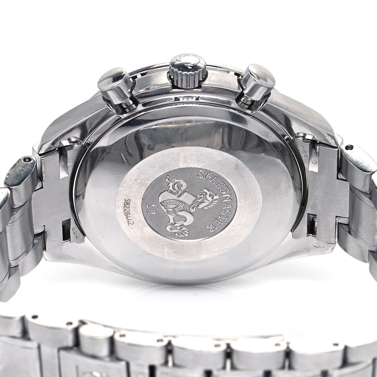 Omega Stainless Steel 39mm Speedmaster Triple Calendar Chronograph Automatic Watch 3523.30.00 4 of 4