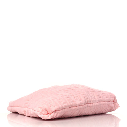 Fendi Terrycloth FF Embossed Beach Towel Tote Bag Pink 4 of 8