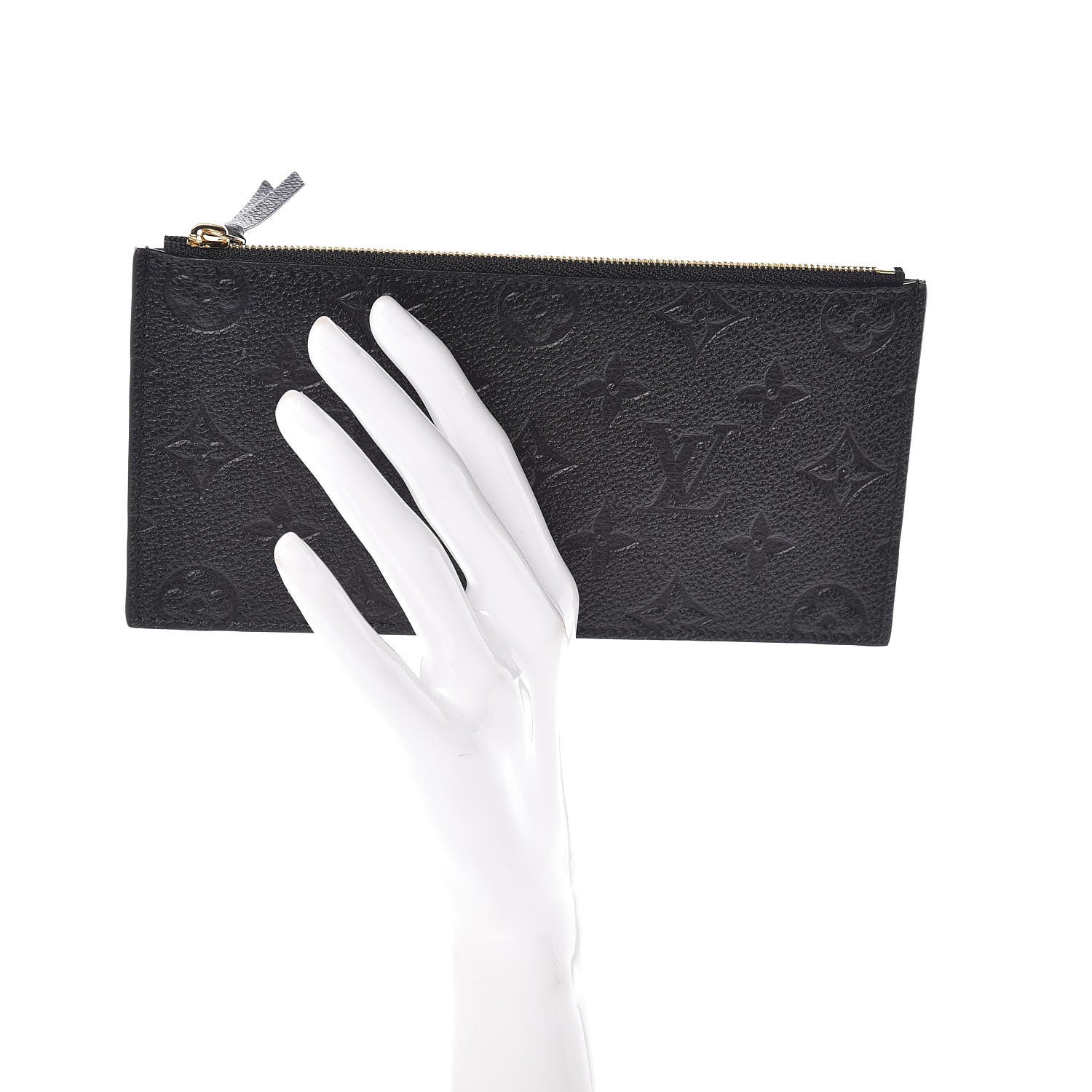 Louis Vuitton Empreinte Felicie Chain Wallet Zippered Insert Black 2 of 6