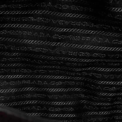 Prada Deerskin Zipper Detail Tote Black 6 of 13