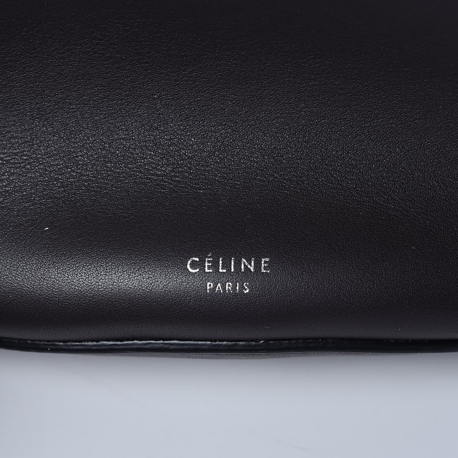 Celine Smooth Calfskin Long Strap Big Bucket Bag Liquorice 8 of 9