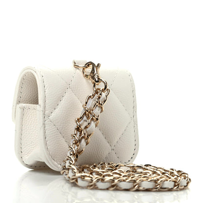 Chanel Caviar Quilted Airpods Pro Case White 3 of 7