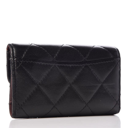 Chanel Lambskin Quilted 6 Key Holder Black 3 of 10
