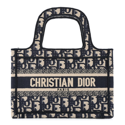 Christian Dior Oblique Mini Book Tote Blue Multicolor 1 of 11