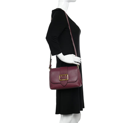 Burberry Soft Grain Calfskin Small Medley Crossbody Dark Plum 3 of 13