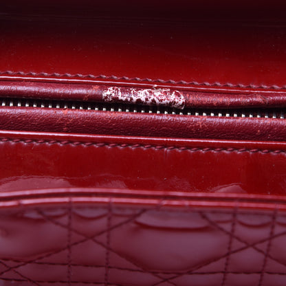 Christian Dior Patent Cannage Medium Lady Dior Red 11 of 11