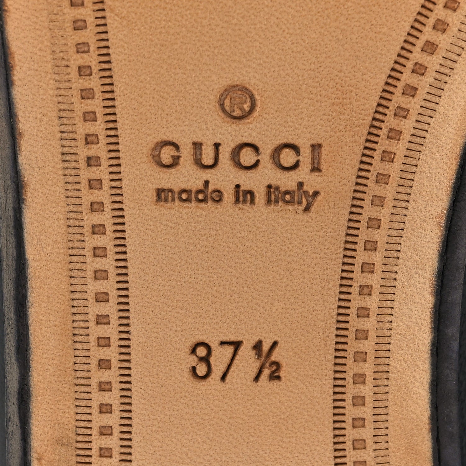 Gucci Lambskin Womens Brixton Horsebit Loafers 37.5 Black 7 of 8