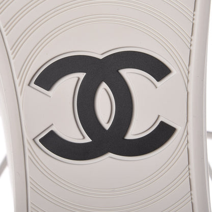 Chanel Calfskin High Top CC Sneakers 39 White 6 of 8