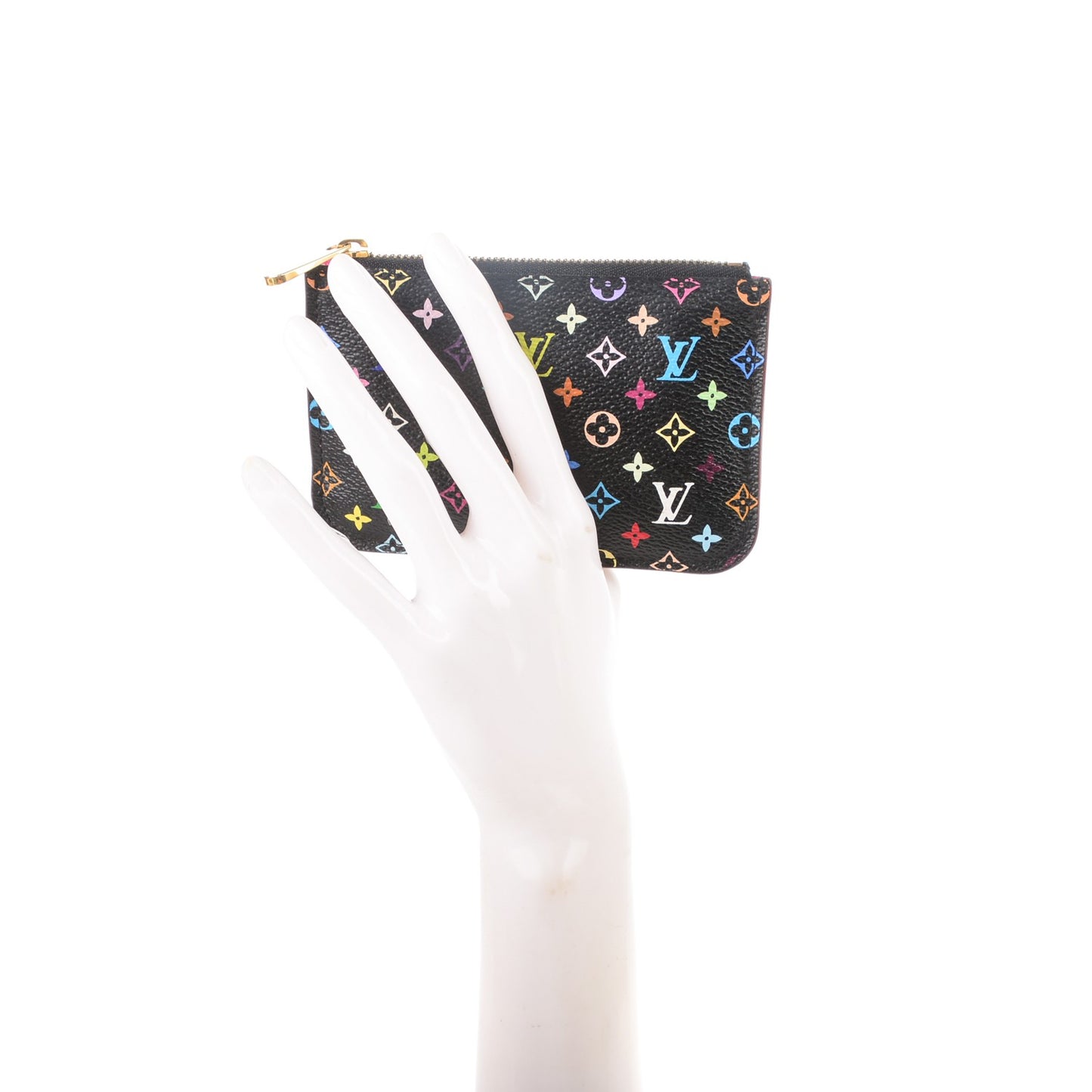 Monogram Multicolor Key Pouch Black Grenade